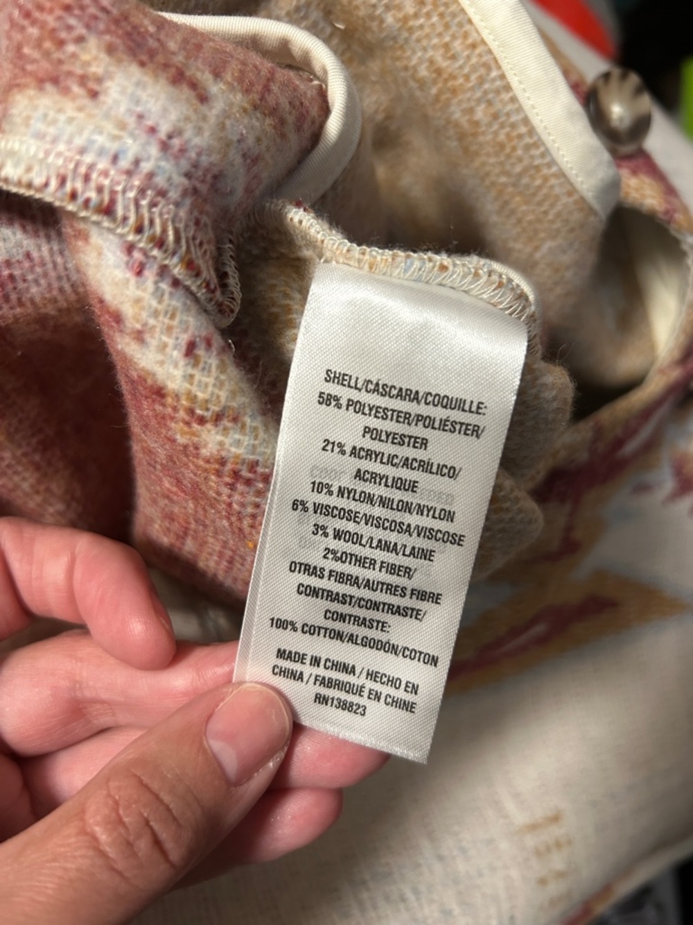 Idyllwind Cream Shacket with Aztec Print - Picture 6 of 8